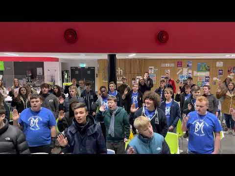Barnsley Youth Choir (Senior Choir) Ukuthula - rehearsal footage (Trad.)