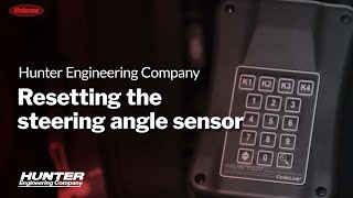 Resetting a vehicle steering angle sensor