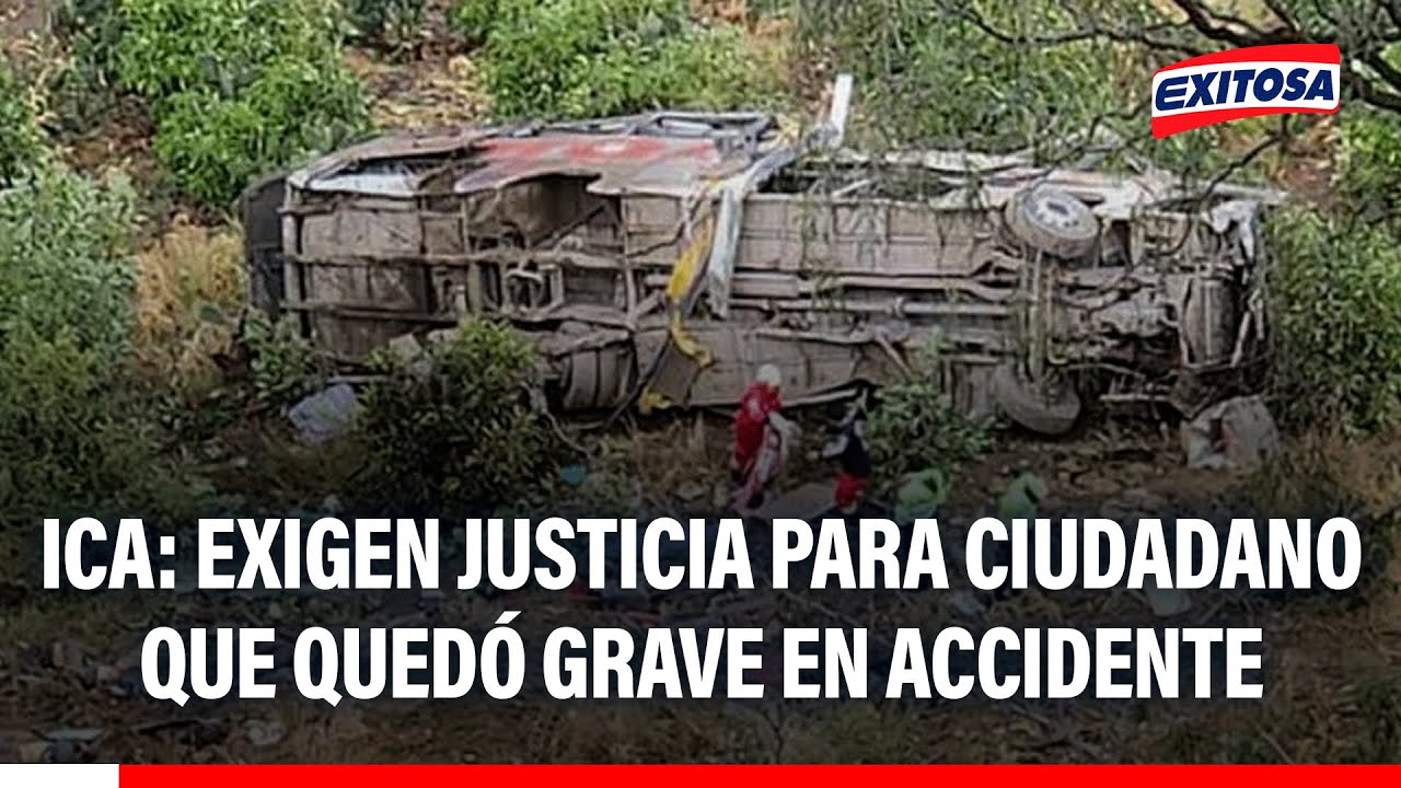 🔴🔵 Ica: Exigen justicia para ciudadano que quedó grave en accidente