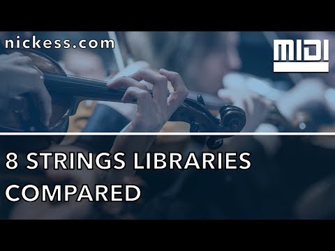 8 strings sample libraries compared