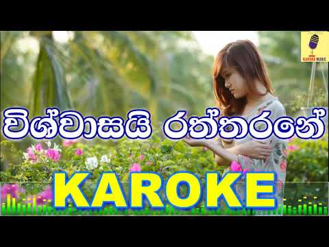 Wishwasai Raththarane - Samitha Nadeeshan Karaoke Without Voice