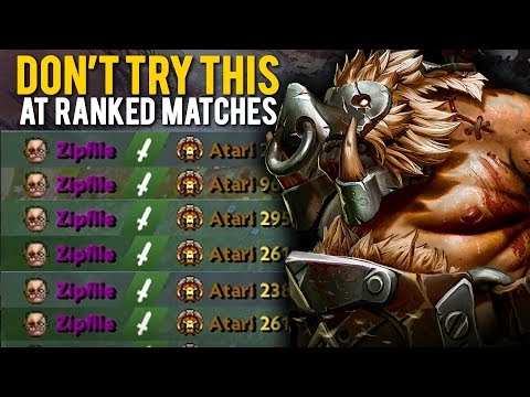 DON'T TRY THIS AT RANKED MATCH!! Zipfile Pudge GOD DEFEAT Clinkz At MID |  Pudge Official