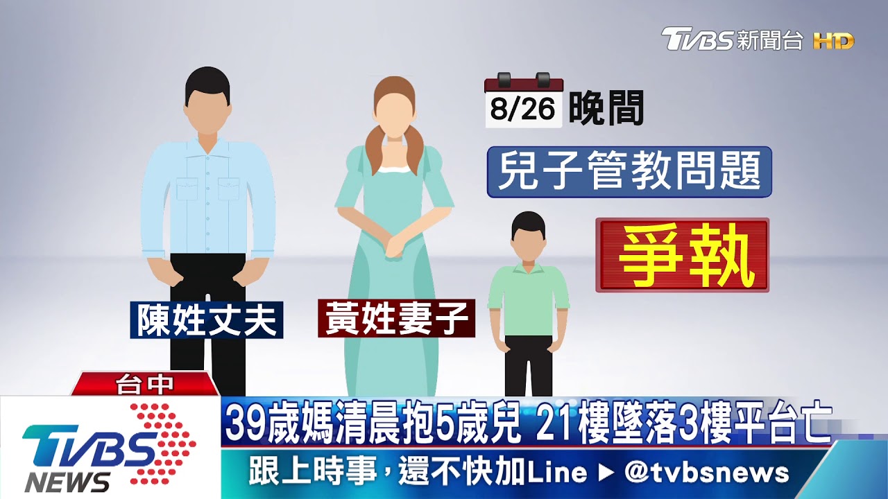 39歲媽清晨抱5歲兒　21樓墜落3樓平台亡