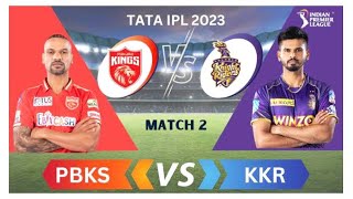 Kings XI Punjab vs Kolkata Knight Riders ￼Match 02 Highlights Tata IPL 2023 #tataipl #kxipvskkr