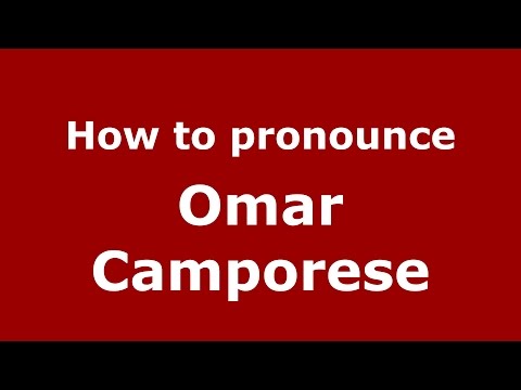 How to pronounce Omar Camporese (Italian/Italy)  - PronounceNames.com