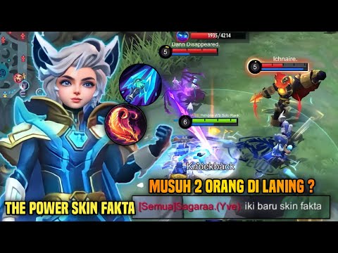 THE POWER SKIN FAKTA ! 1 VS 2 DI GOLD LANE ? HARITH TOP 1 GLOBAL 2023 GAMEPLAY - MOBILE LEGENDS