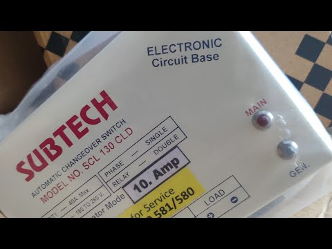 Automatic Changeover switch subtech for inverter , Single phase , look inside and it's working