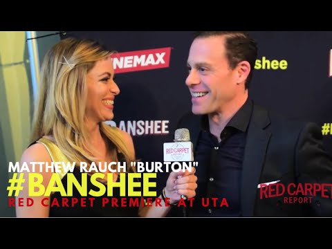 Matthew Rauch "Burton" interviewed at the Season 4 Premiere for Cinemax' Banshee #Banshee