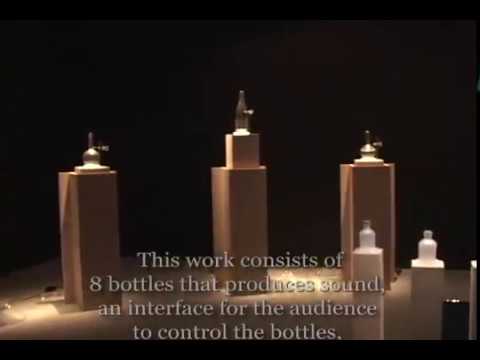 MediaBottles, an Interactive Kinetic Sound Sculpture
