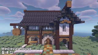 ⛏️ Minecraft Building Tutorial | 🏰 Two-Story Medieval House