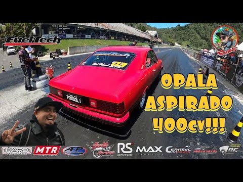 Opala aspirado 400cv, pneu radial e 6 segundos no 1/8 de milha!
