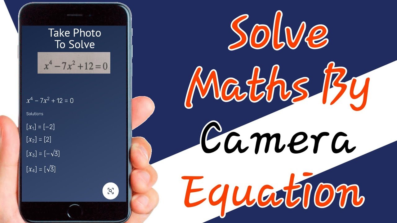 Camera Calculator App That Solve Maths Problems By Camera
