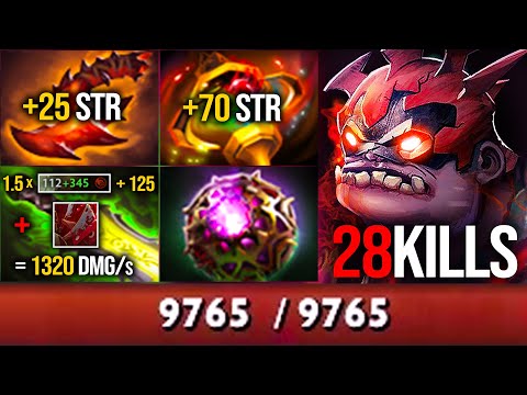 NO ONE CAN SURVIVE! CRAZY PUDGE OFFLANE 28KILLS + APEX TIER5 = ALMOST 10KHP | Pudge Official