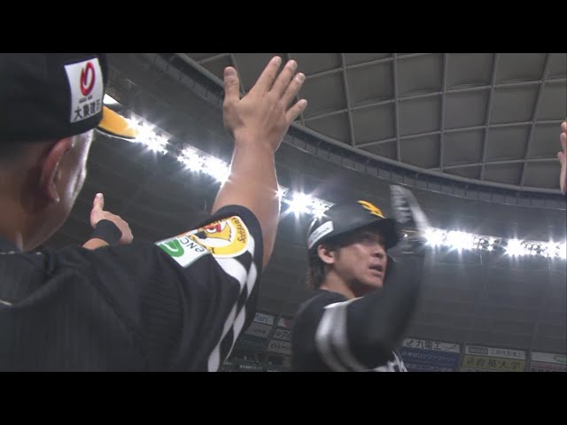 【4回表】突き放す一発!! ホークス・甲斐拓也 レフトスタンドに飛び込む第9号2ランHR!! 2023年9月2日 埼玉西武ライオンズ 対 福岡ソフトバンクホークス