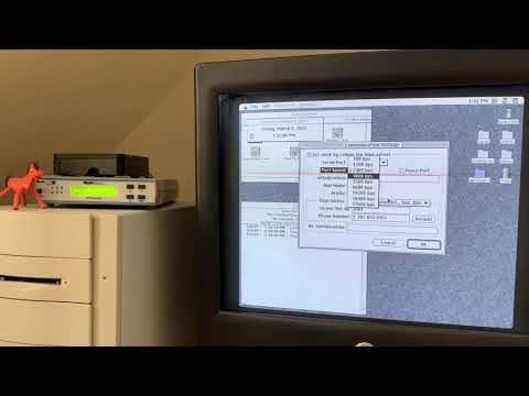 What happens when you call an old modem.