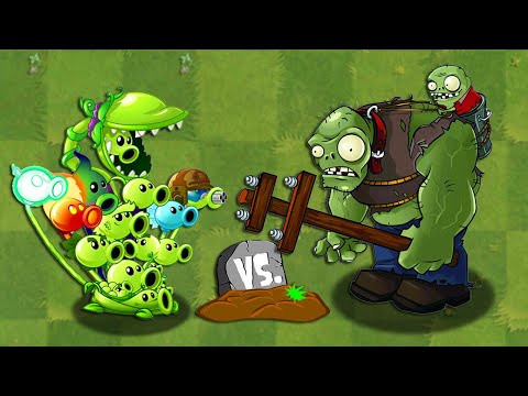 All PEA Plant Food vs Gargantuar Zombies 2! - PvZ 2 Mod New Plant Mega Gatling Pea