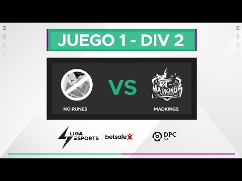 No Runes vs Mad Kings - Juego 1 DPC 2023 SA Winter Tour División II