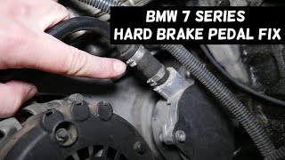 BMW E65 E66 F01 HARD BRAKE PEDAL FIX. NOT GOOD BRAKES