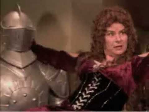 Trailer end card — the famous stack of mattresses crowned by a pea