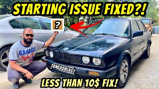 How To Diagnose & Fix A Starter Issue On A BMW E30! Easy & Cheap Fix!