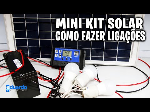 Mini KIT Energia Solar OFFGRID: Aprenda Ligar na PRÁTICA