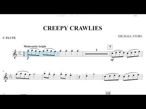 Creepy Crawlies (Michael Story) Flute Play Along