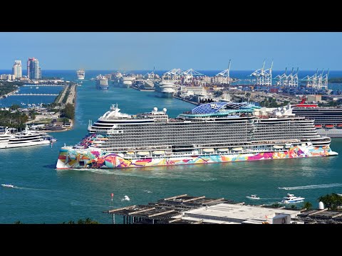 Cámara en vivo de las terminales de cruceros de PortMiami