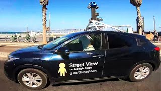 חייכו, גוגל מצלמת אתכם: המכונית שמתעדת את הרחובות בישראל - התמונה מוצגת ישירות מתוך אתר האינטרנט יוטיוב. זכויות היוצרים בתמונה שייכות ליוצרה. קישור קרדיט למקור התוכן נמצא בתוך דף הסרטון