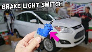 FORD C-MAX BRAKE LIGHT SWITCH LOCATION REPLACEMENT, STOP LIGHT SWITCH