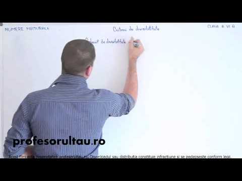 criterii divizibilitate - profesorultau.ro