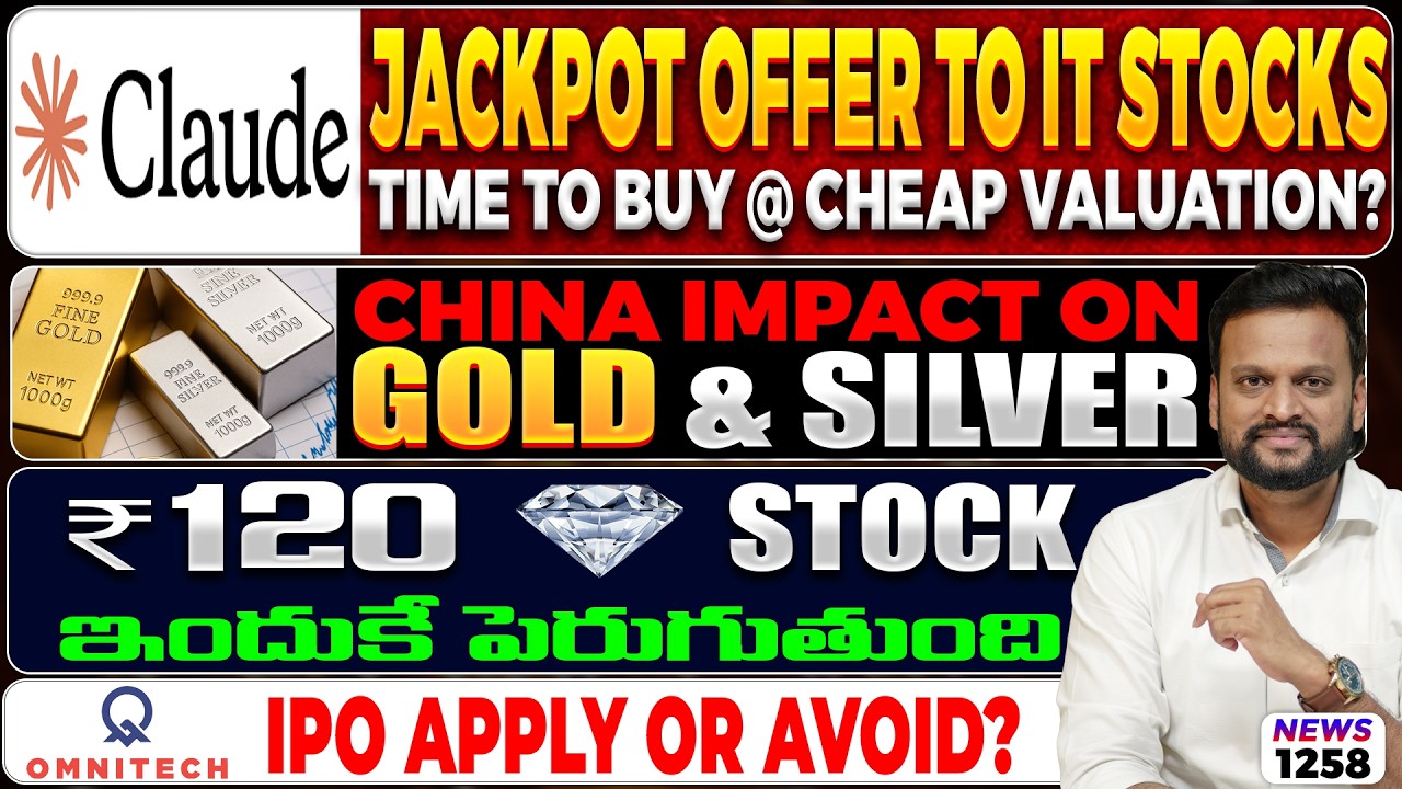 Jackpot Offer to IT Stocks: Time to Buy at Cheap Valuation? | China Impact on Gold & Silver