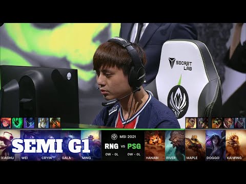 RNG vs PSG - Game 1 | Semi Finals LoL MSI 2021 Knockout Stage | Royal Never Give Up vs PSG Talon