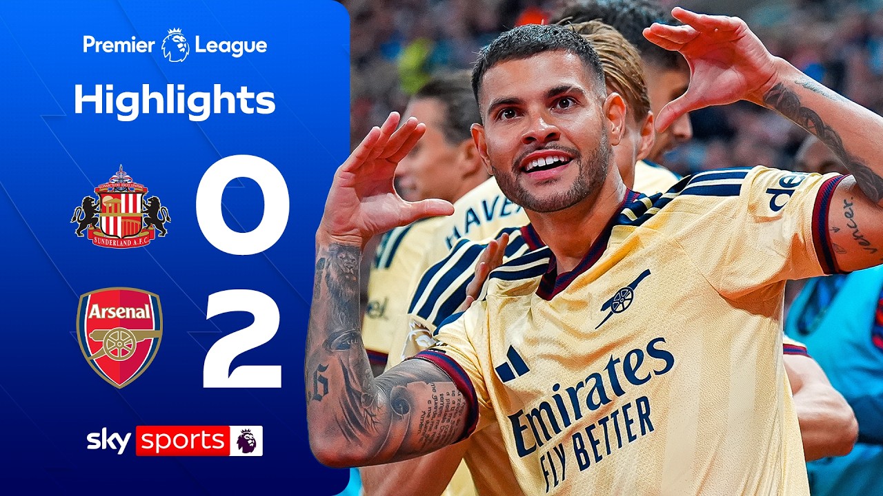 Guimaraes STUNNER steals show in Gunners' win! | Sunderland 0-2 Arsenal | Premier League Highlights