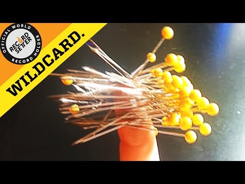 Most Pins Piercing A Fingertip (World Record!)