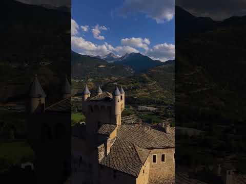 Castello di Saint-Pierre, Italy's Aosta Valley looks medieval in 19th century romantic restoration.