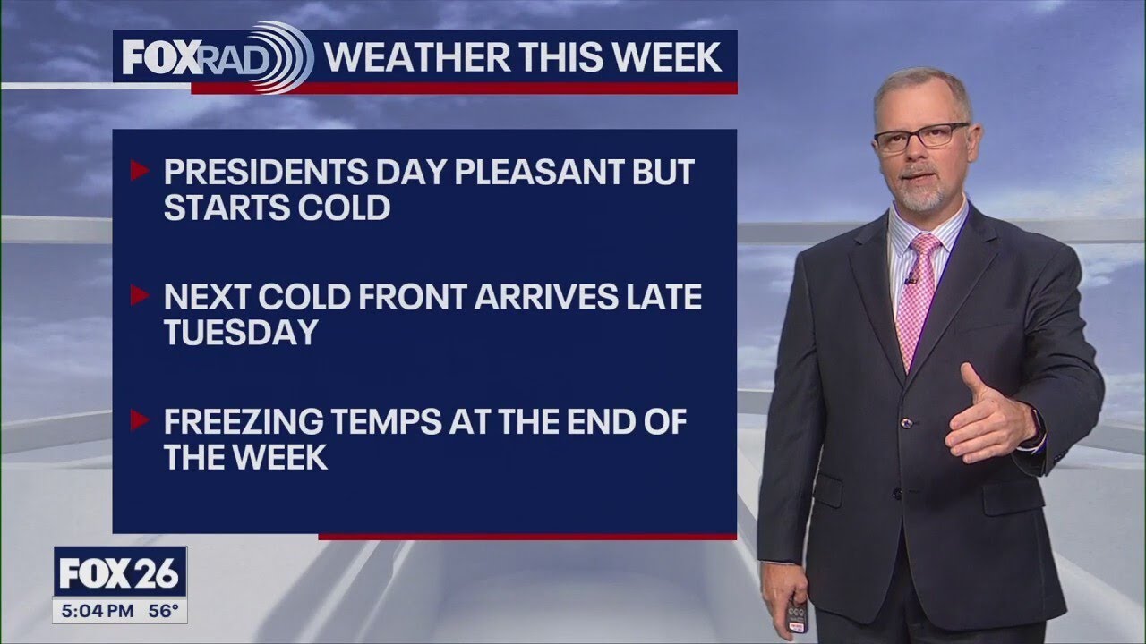 Houston weather: President's Day, another cold front, possible freeze