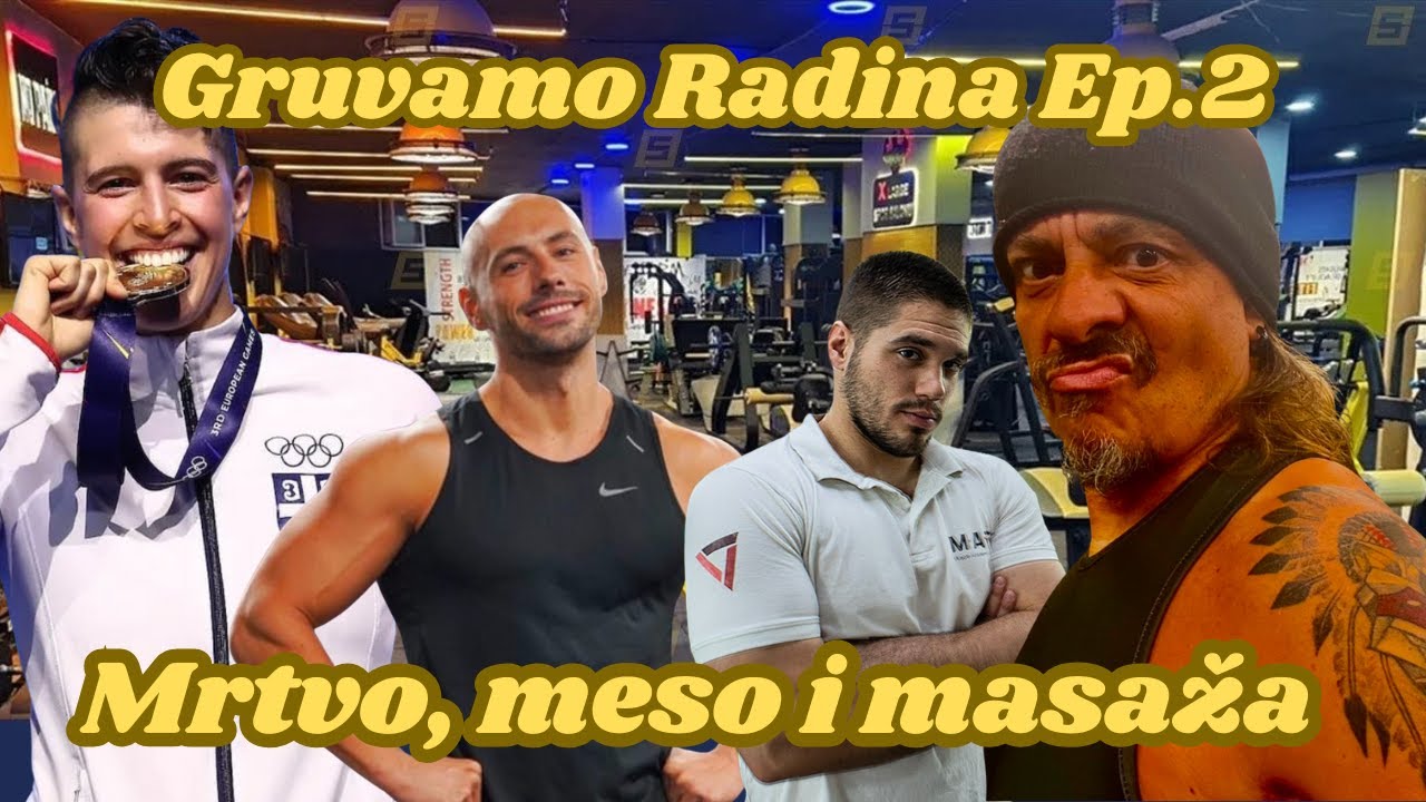 Mrtvo, meso i masaža - Gruvamo Radina Ep.2 Gosti: Saška Krstić i Sale Lazić - RadiN Vlog #35