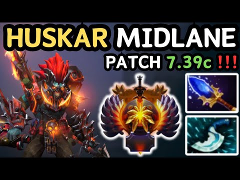 🔥 GRANDMASTER TIER HUSKAR MID = NO FEAR, ALL DAMAGE 💀 MIDLANE DIFF | DOTA 2