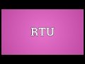 RTU Meaning