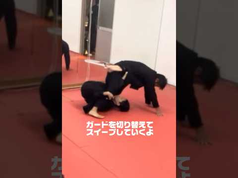 ディープデラ→ウェイター→Xガード#三島市 #沼津市 #ブラジリアン柔術 #柔術