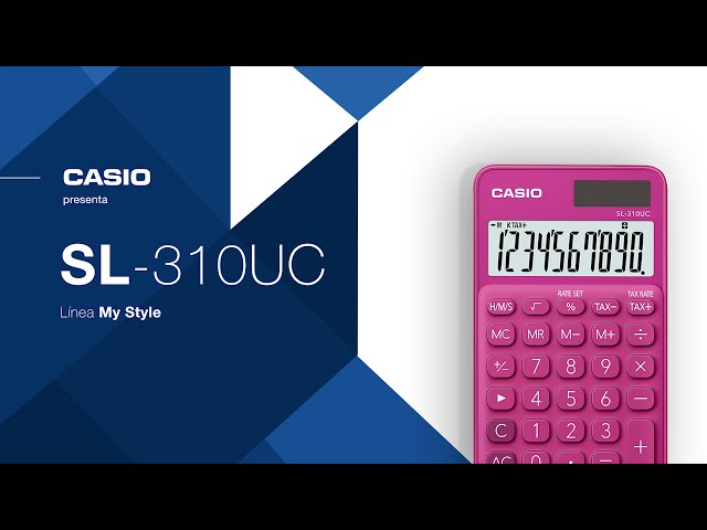 Vídeo relacionado con Cientificas y Financieras marca CASIO modelo CASIO Calculatrice de poche 10 chiffres Violette SL-310UC-PL-S-EC