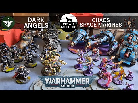 DARK ANGELS vs CHAOS SPACE MARINES - WH40K Battlereport #043 [GER/DE]