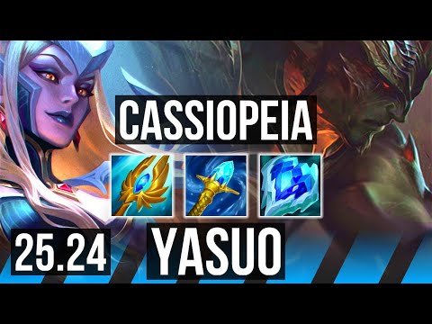 CASSIOPEIA vs YASUO (MID) | EUW Master | 25.24