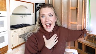 TEARING DOWN MY HOUSE!! *kitchen demo*