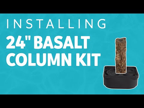 How to Install a Basalt Column Fountain Kit - Atlantic-Oase