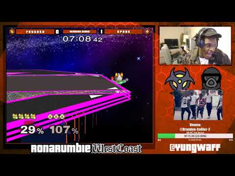 Rona Rumble: West Coast IX | Winner's Semis | FatGoku (Fox) vs Spark (Sheik)