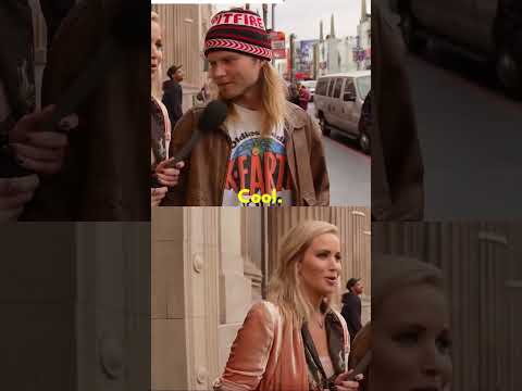 Jennifer Lawrence asks random people if they watch her movies 😂🤣
