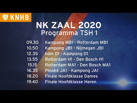 NK ZAAL 2020  - LIVE HAL 1 - ALLE WEDSTRIJDEN!