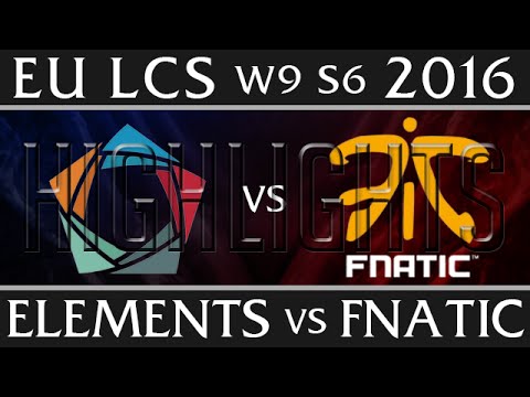 Elements vs Fnatic Highlights | EU LCS Week 9 Day 1 Spring 2016 S6 | EL vs FNC