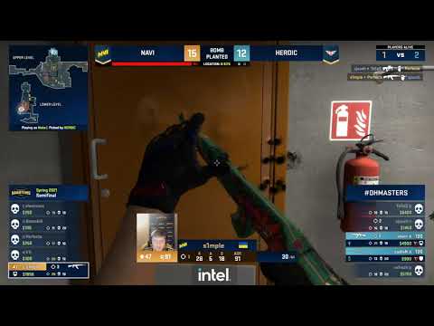 s1mple ace clutch vs. Heroic  @nuke |  DreamHack Masters Spring 2021